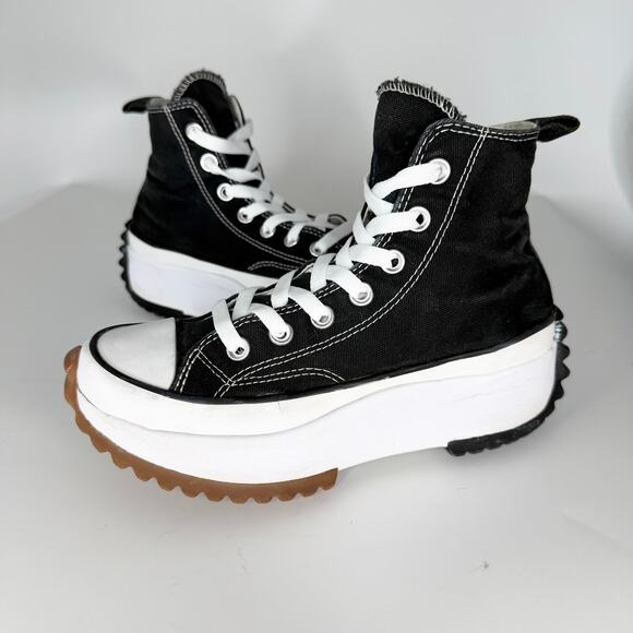 Converse Run Star Hike Platform High Top Sneakers Shoes 166800C Black Women 6 - Picture 1 of 13